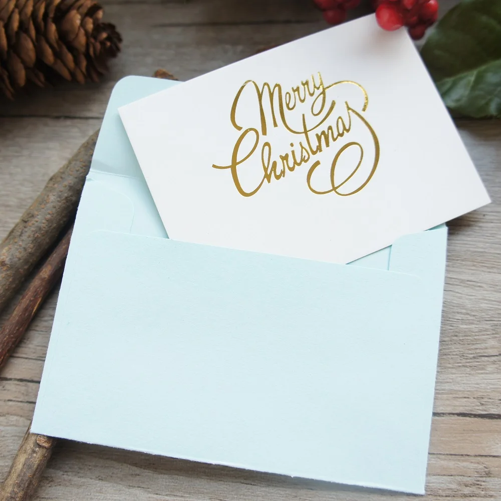 multi-use 25pcs Mini Merry Christmas Card gold with blue envelope Scrapbooking party invitation
multi-use 25pcs Mini Merry Christmas Card gold with blue envelope Scrapbooking party invitation
