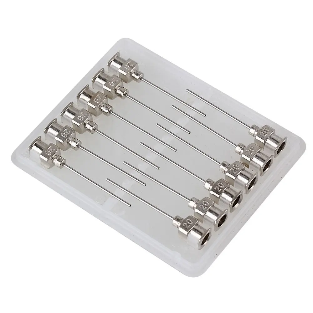 12pcs 1Inch 20Gauge Silver Industrial Stainless Steel Glue Dispensing Needle Tips
12pcs 1Inch 20Gauge Silver Industrial Stainless Steel Glue Dispensing Needle Tips