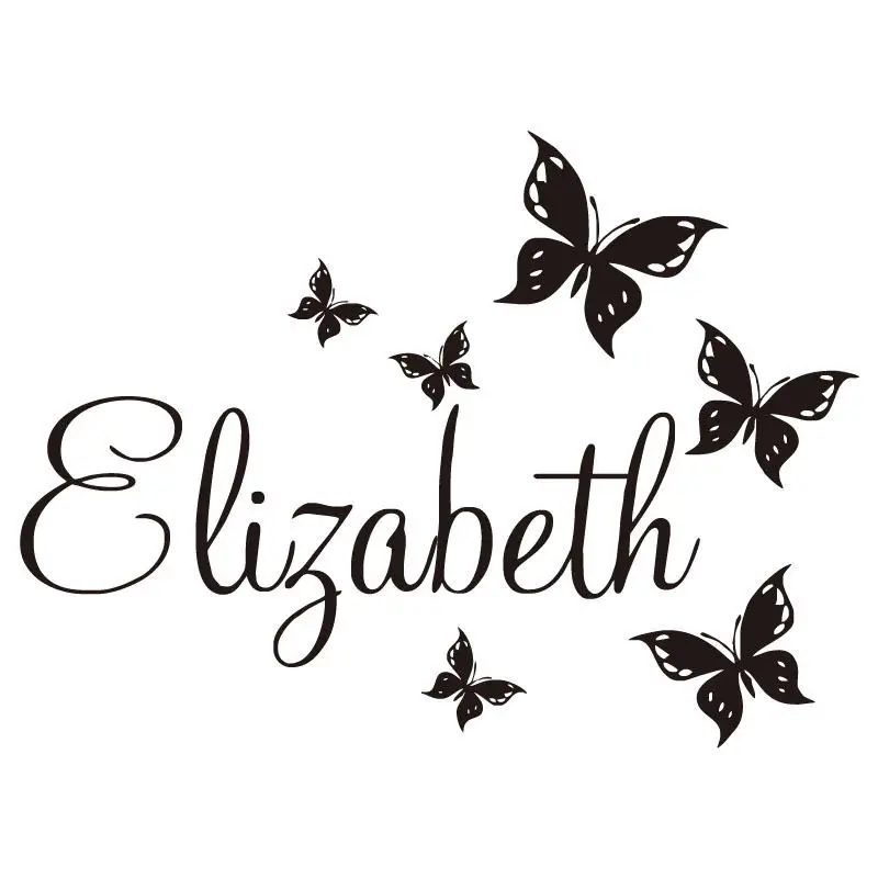 Custom Name Home Decor Girls Bedroom wall Sticker Butterflies Personalized Name Wall Decal Quotes Vinilos Parede Muraux A515
Custom Name Home Decor Girls Bedroom wall Sticker Butterflies Personalized Name Wall Decal Quotes Vinilos Parede Muraux A515