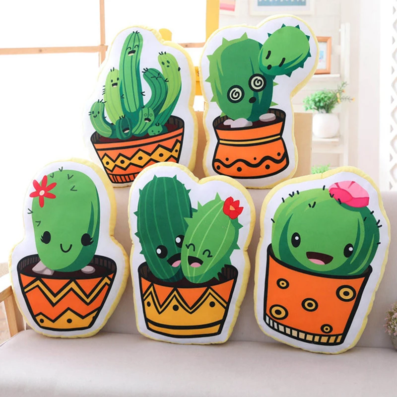 45CM 5 Creative Cactus Stuffed Plant Pillow 3D Printing Home Creative Sofa Pillow Office Cushion Kids Birthday Gifts
45CM 5 Creative Cactus Stuffed Plant Pillow 3D Printing Home Creative Sofa Pillow Office Cushion Kids Birthday Gifts
