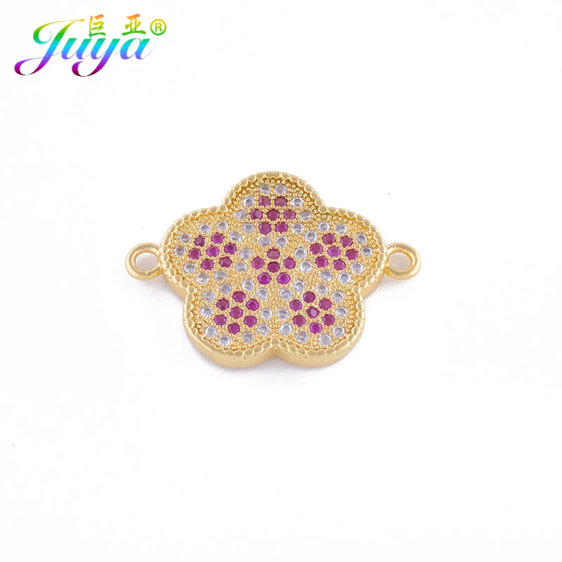 Handmade Inserts Zirconium Jewelry Components Gold Flower Charm Connector Accessories For Women Needlework Jewelry Making
Handmade Inserts Zirconium Jewelry Components Gold Flower Charm Connector Accessories For Women Needlework Jewelry Making