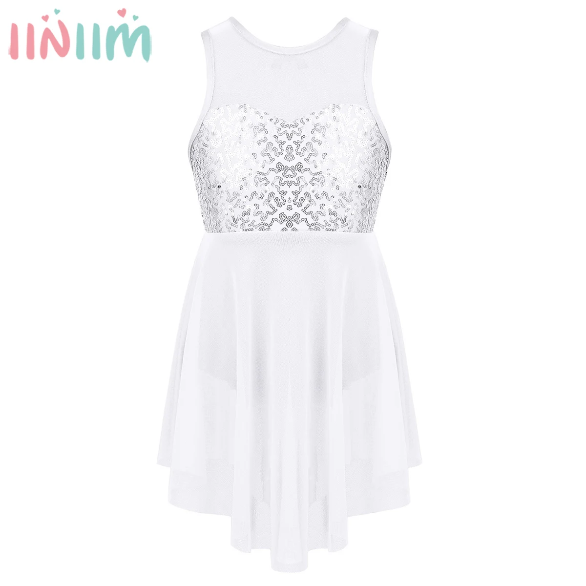 iiniim Kids Girls Gymnastics Leotard Dancewear Sweetheart Sequins Criss-Cross Back Irregular Hem Lyrical Dance Tutu Ballet Dress
iiniim Kids Girls Gymnastics Leotard Dancewear Sweetheart Sequins Criss-Cross Back Irregular Hem Lyrical Dance Tutu Ballet Dress