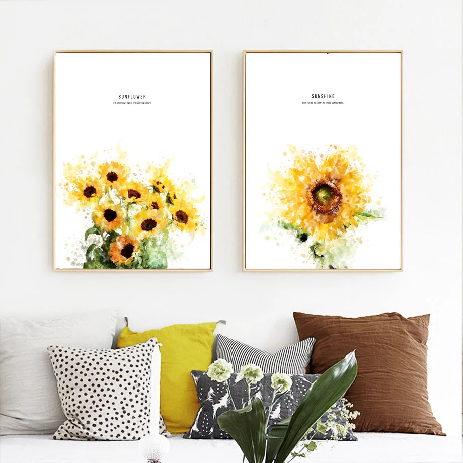 Watercolor Yellow Sunflower Love Quotes Art Canvas Painting Nordic Posters And Prints Wall Pictures For Living Room Decoration
Watercolor Yellow Sunflower Love Quotes Art Canvas Painting Nordic Posters And Prints Wall Pictures For Living Room Decoration