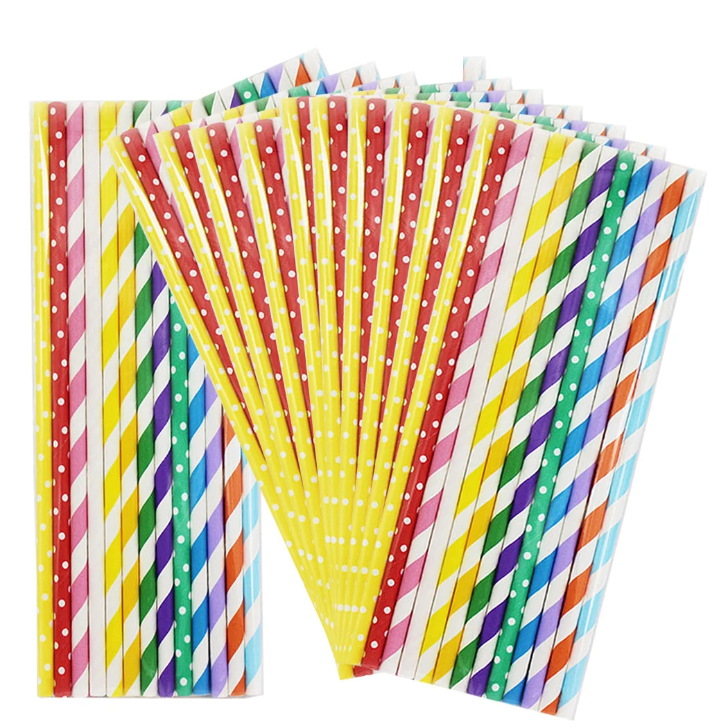 Quality Paper Straws Striped Straws for Party Festival Paper Straws Dots Solid Pink Blue Decor Supplies 200pcs
Quality Paper Straws Striped Straws for Party Festival Paper Straws Dots Solid Pink Blue Decor Supplies 200pcs