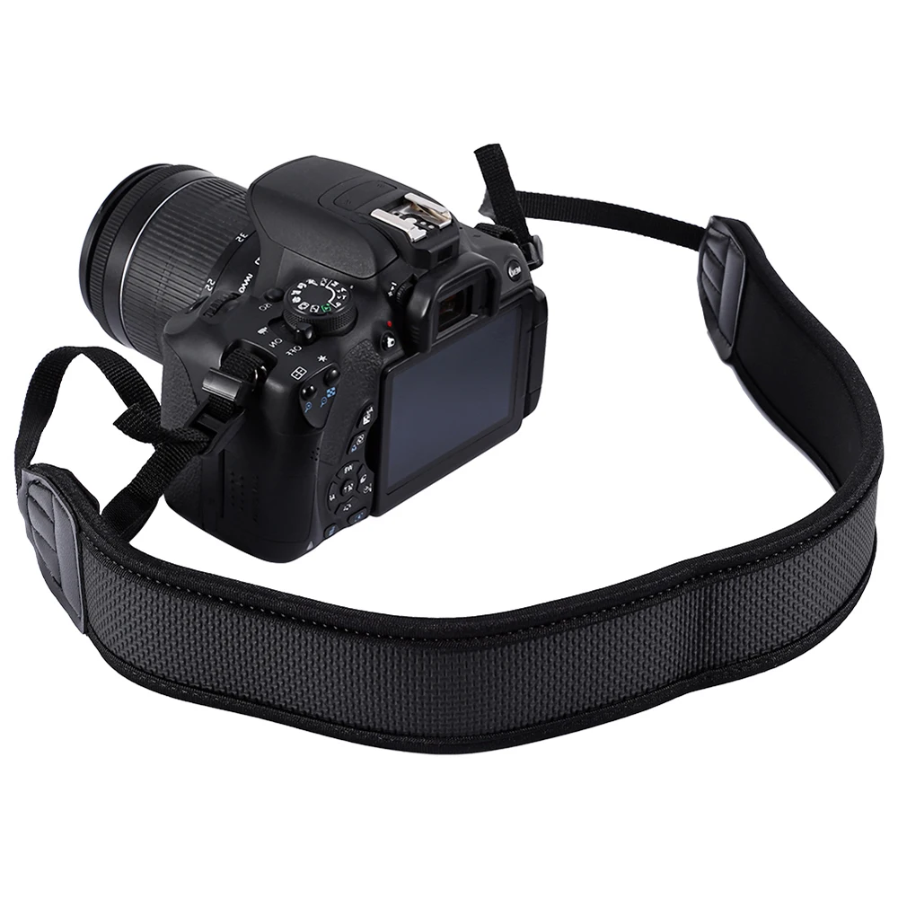 Universal Black Neoprene Neck Shoulder Strap Sling Belt for Canon Nikon Sony DSLR SLR Camera
Universal Black Neoprene Neck Shoulder Strap Sling Belt for Canon Nikon Sony DSLR SLR Camera