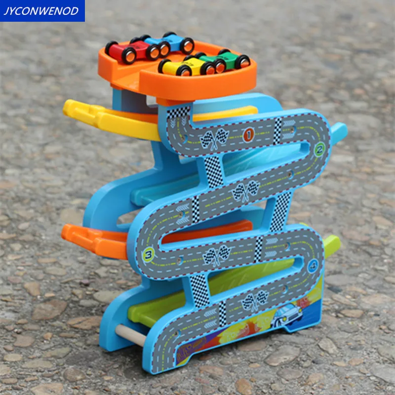 Wooden Ramp Race Track Mini sliding toy car Baby Motor Skill Developmental children's educational game toys Gift
Wooden Ramp Race Track Mini sliding toy car Baby Motor Skill Developmental children's educational game toys Gift
