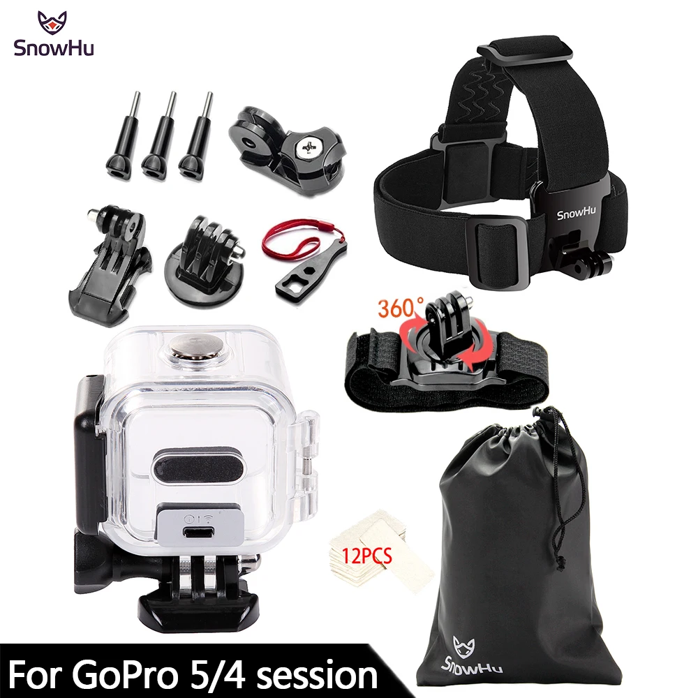 SnowHu For Gopro Hero Action camera accessories Headband Waterproof shell For Go pro hero 10 9 8 7 6 5 4 EKEN H9 Yi 4K GS70A
SnowHu For Gopro Hero Action camera accessories Headband Waterproof shell For Go pro hero 10 9 8 7 6 5 4 EKEN H9 Yi 4K GS70A