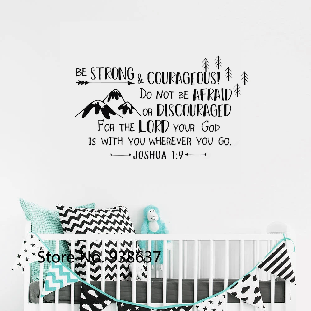 Be Strong and Courageous Wall Decal Boys Wall Sticker for Nursery Forest Explorer Arrows Mountains Adventure Decor Decals ZB605
Be Strong and Courageous Wall Decal Boys Wall Sticker for Nursery Forest Explorer Arrows Mountains Adventure Decor Decals ZB605