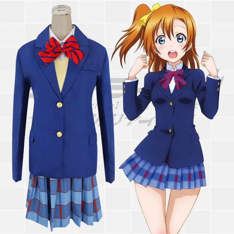 Люблю жить! Карнавальные костюмы Love Live школьная форма Lovelive Kousaka Honoka Minami Kotori Ayase Eli