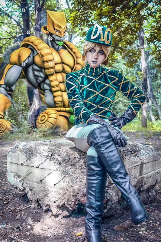 Аниме! Костюм для косплея JOJO'S Bizarre Adventure, Диего, зеленый, шляпа, топ, брюки, перчатки, хвост, на заказ, бесплатная доставка
Аниме! Костюм для косплея JOJO'S Bizarre Adventure, Диего, зеленый, шляпа, топ, брюки, перчатки, хвост, на заказ, бесплатная доставка