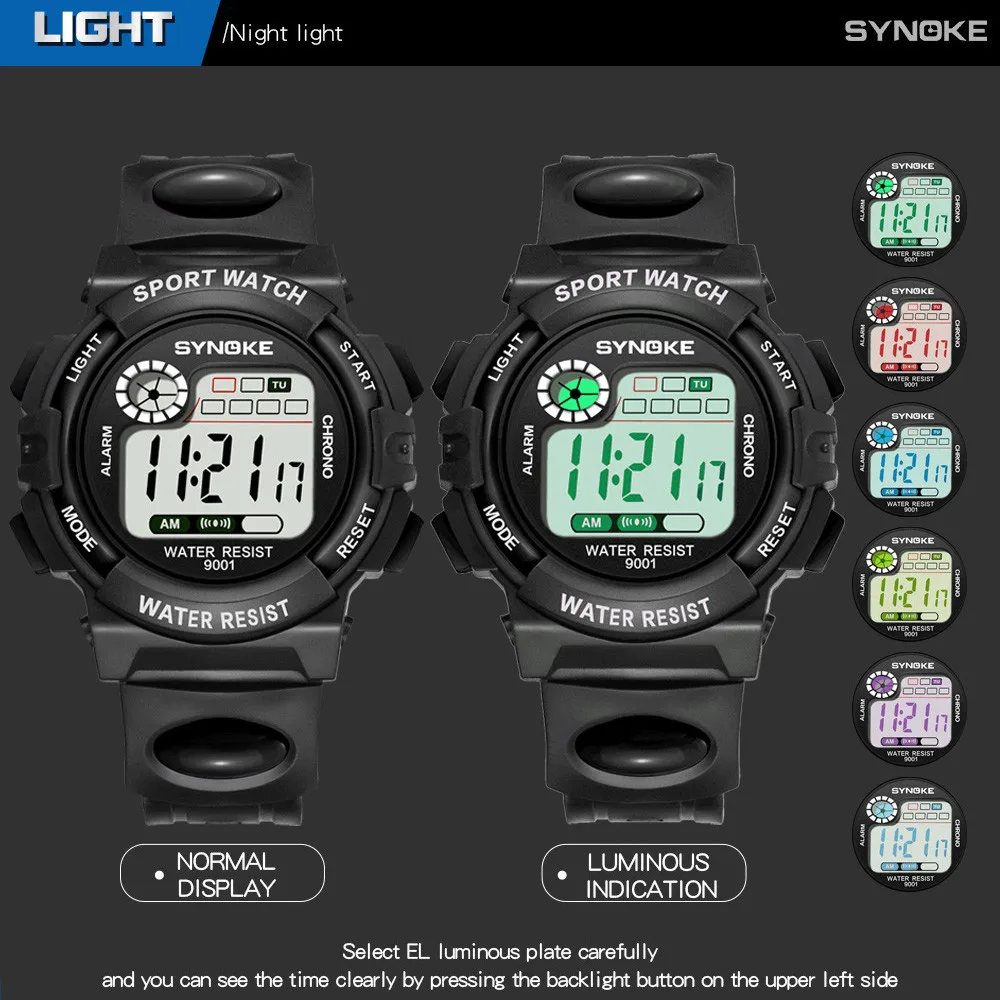 DISU Kids Watch LED Digital Double Action Waterproof watches for children boys watches water resistant child watch
DISU Kids Watch LED Digital Double Action Waterproof watches for children boys watches water resistant child watch
