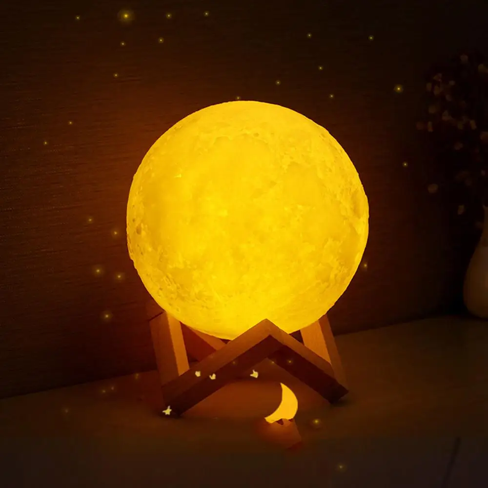 3D Print Moon Lamp 2 colors LED Night Light Rechargeable Touch Switch Light for Christmas Decoration Home Decor Creative Gift
3D Print Moon Lamp 2 colors LED Night Light Rechargeable Touch Switch Light for Christmas Decoration Home Decor Creative Gift