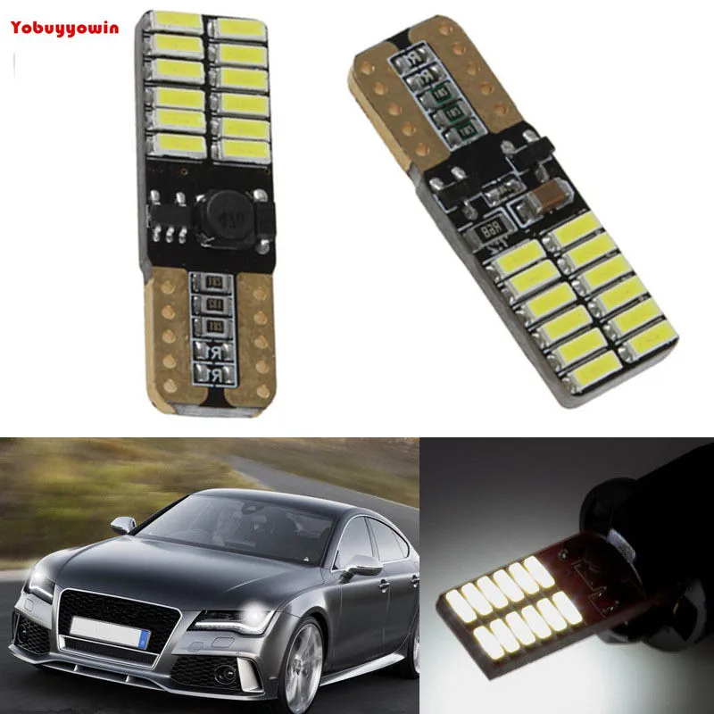 Лампада Pingo T10 24 светодиода Smd 3014 Canbus Hiper Forte Para Carro sinal de luz mapa teto Luz presenca lateral|pingo t10|lampada