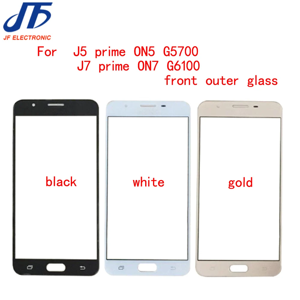 10pcs For Samsung Galaxy J5 Prime G570 On5 2016 J7 G610 On7 Touch Screen Panel LCD Front Outer Glass Lens With OCA | Мобильные