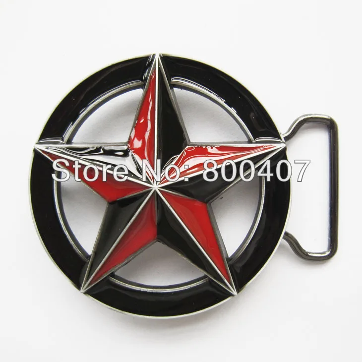 Retail Distribute Black Red Circle Star Belt Buckle BUCKLE-T010RDBK Free Shipping
Retail Distribute Black Red Circle Star Belt Buckle BUCKLE-T010RDBK Free Shipping