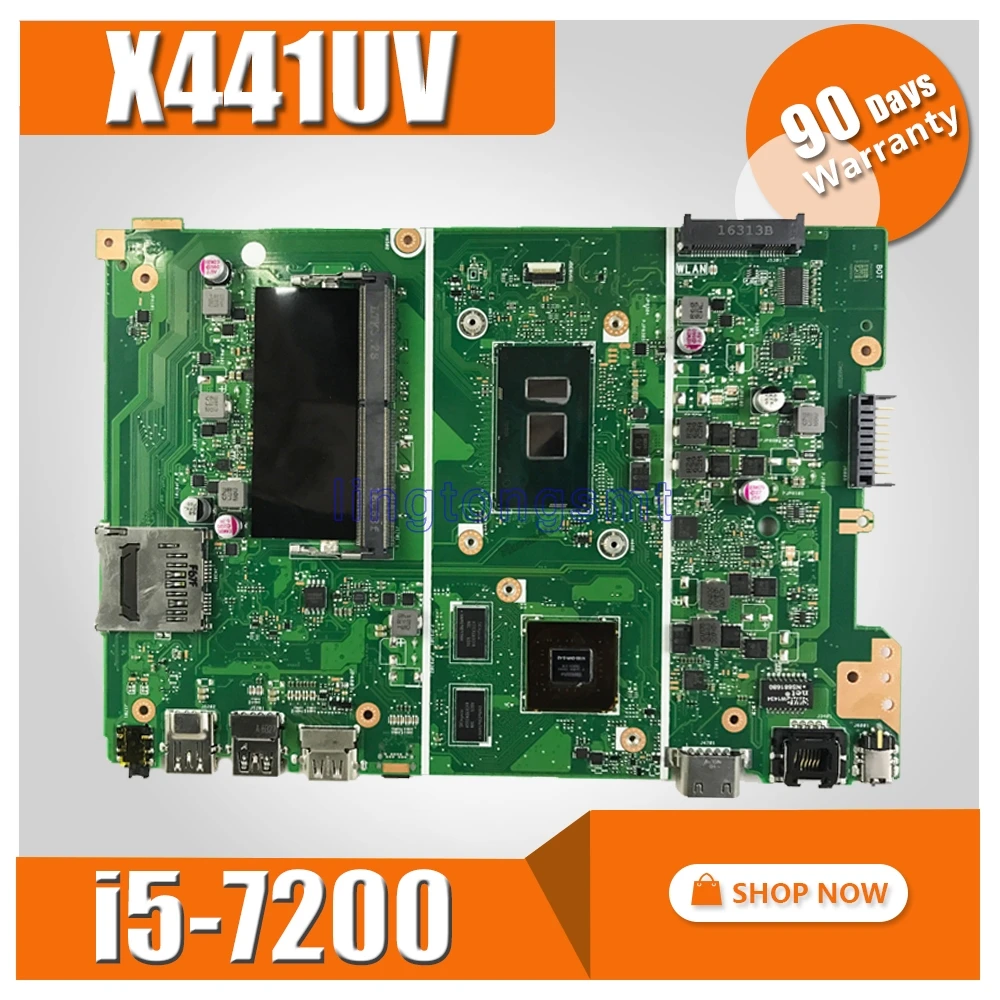 X441UV Motherboard with 4G RAM i5-7200 For Asus X441UV X441U F441U A441U X441UR Laptop Mainboard Motherboard test 100% OK
X441UV Motherboard with 4G RAM i5-7200 For Asus X441UV X441U F441U A441U X441UR Laptop Mainboard Motherboard test 100% OK