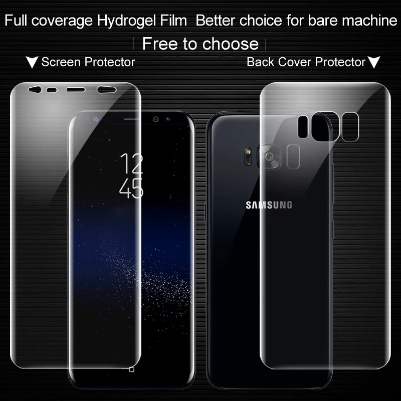 Для Samsung Galaxy S8 сзади Плёнки IMAK гидрогель II изогнутые покрытие мягкий защитный для