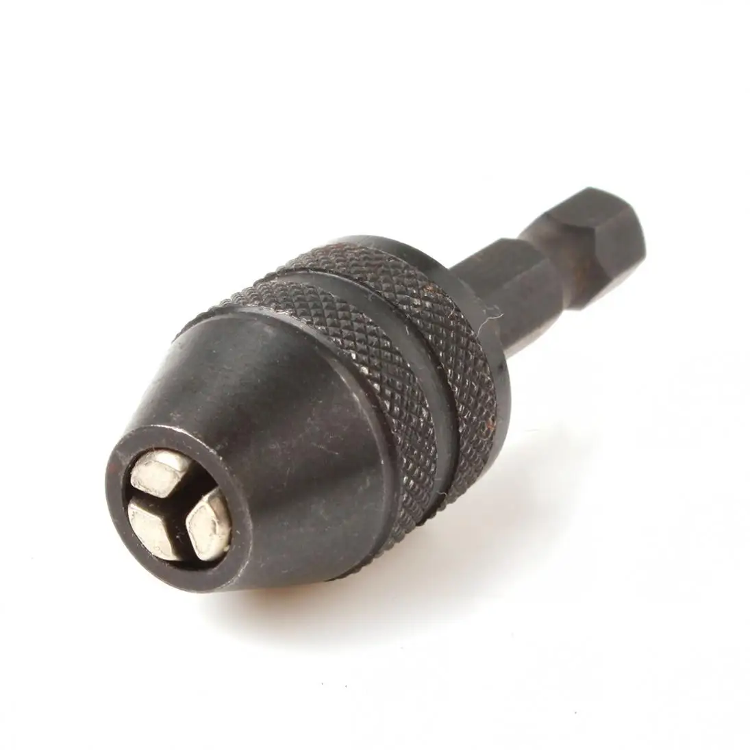 High Quality Alloy Silver / Black Rotary Tool Mini 0.3-4mm Keyless Drill Bit Chuck Adapter Screwdriver Accessories | Инструменты