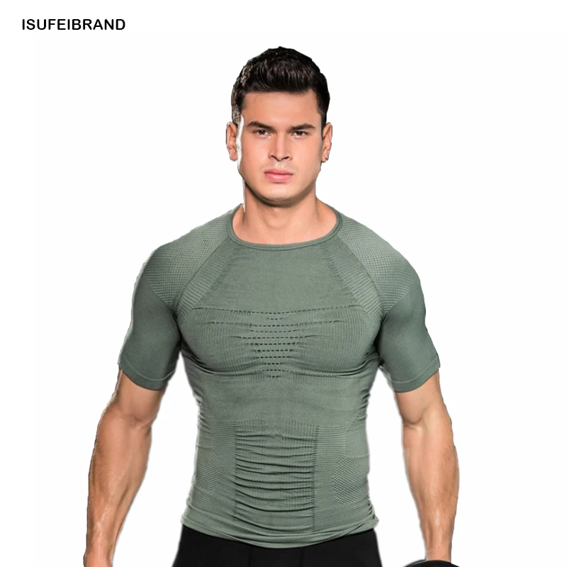 RS10 Quick Dry Compression Shirt Men Breathable Short Sleeve Fitness T-shirt Crossfit Gyms Tee Tight Casual Summer Top
RS10 Quick Dry Compression Shirt Men Breathable Short Sleeve Fitness T-shirt Crossfit Gyms Tee Tight Casual Summer Top