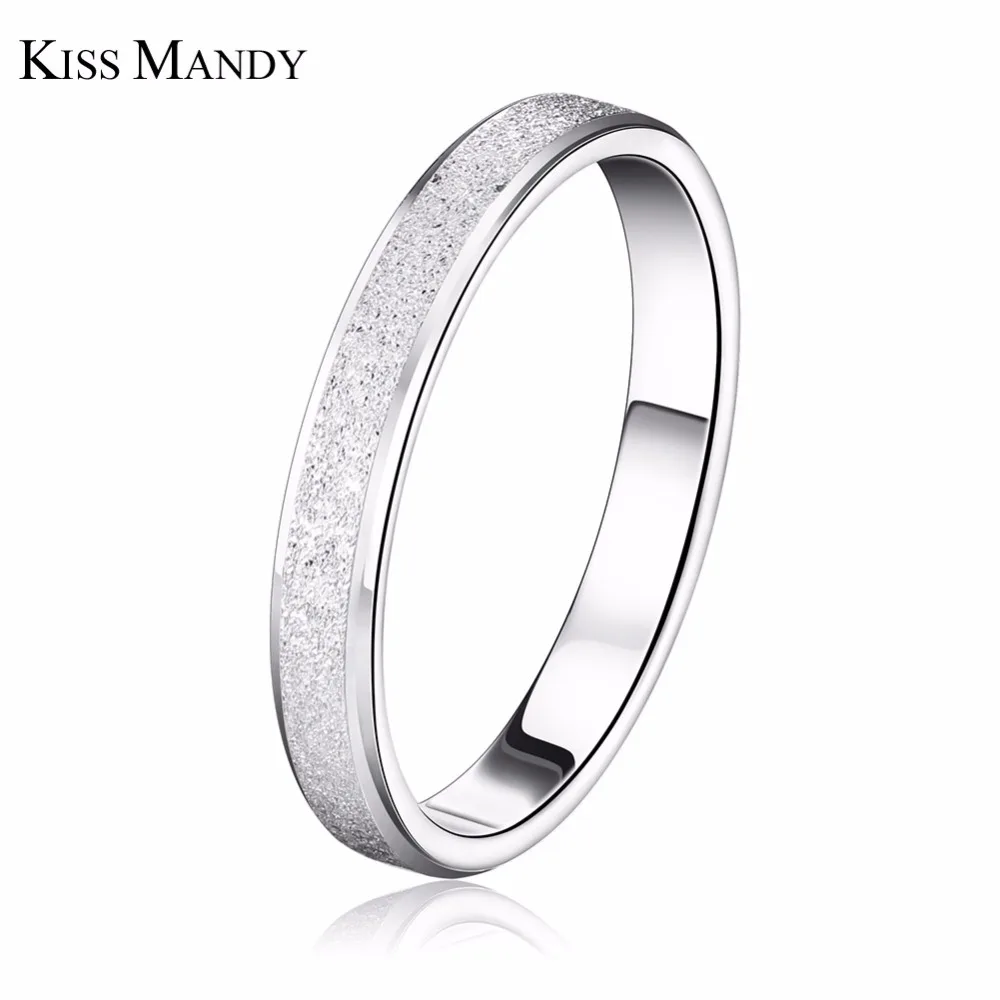 Фото Модные кольца KISS MANDY для женщин обручальное кольцо белое Латунное ювелирное