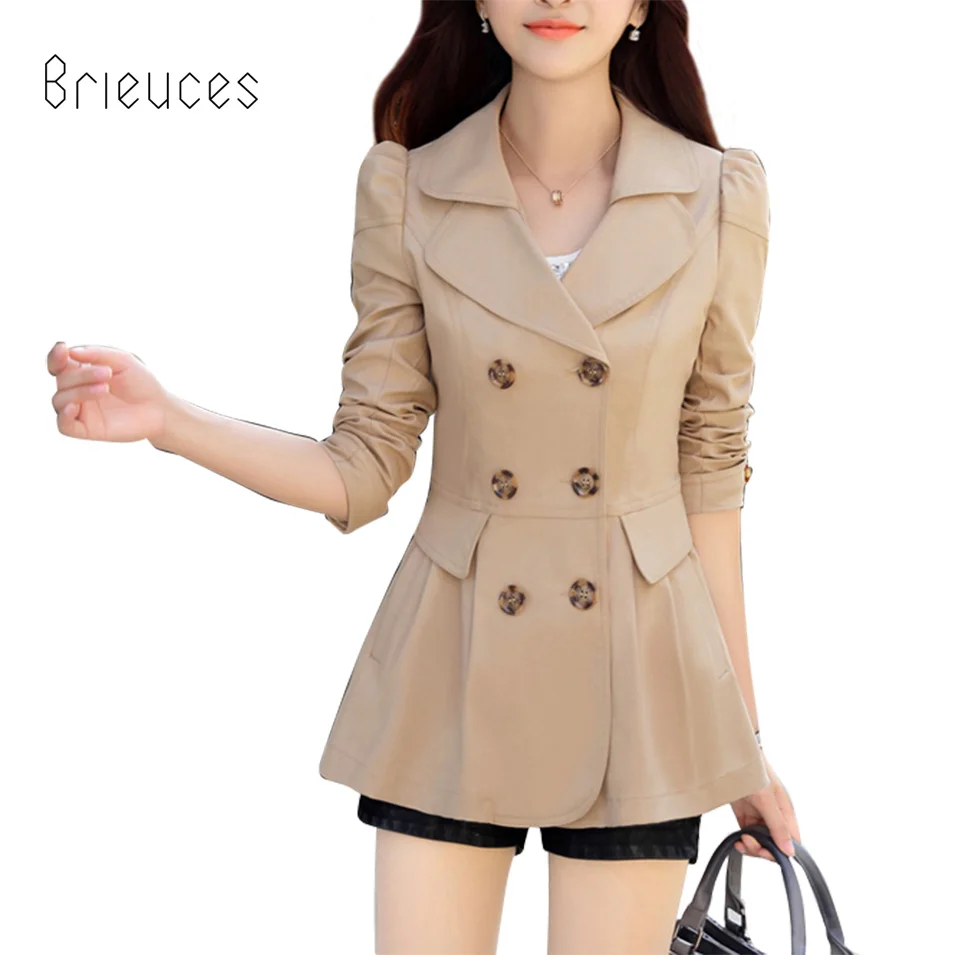 brieuces high quality spring and autumn new pattern medium length trench coat female slim double breasted loose coat female
brieuces high quality spring and autumn new pattern medium length trench coat female slim double breasted loose coat female