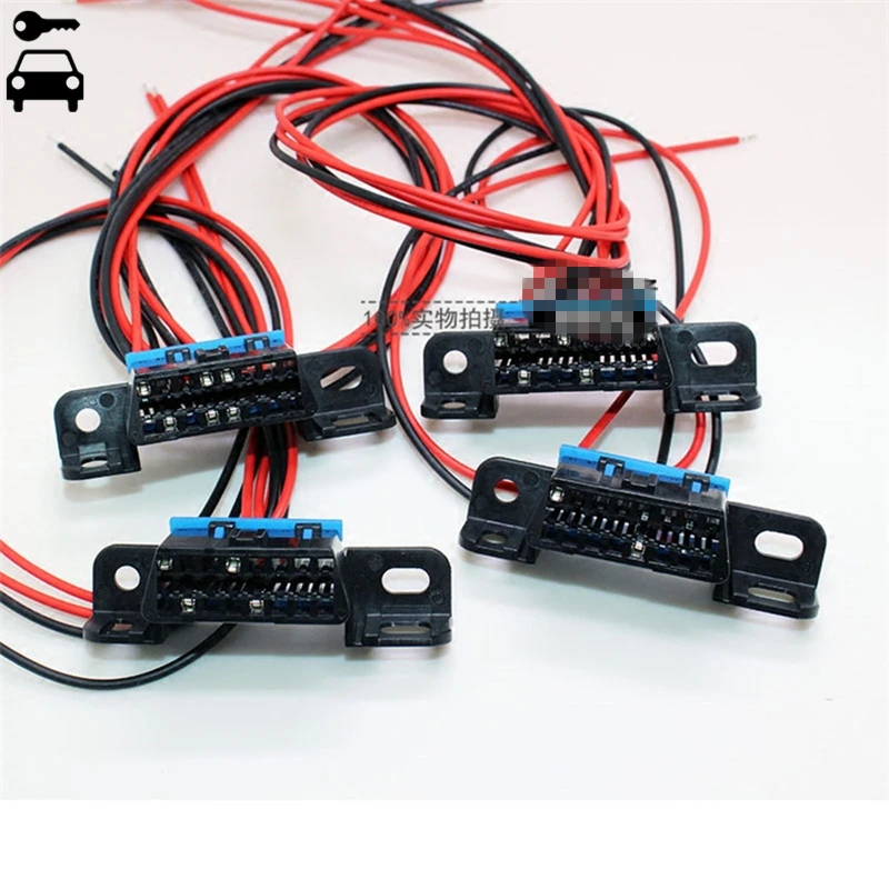 Универсальный оптический 16pin obd2 разъем OBD2 16Pin женский угловой OBD 2 провода розетки