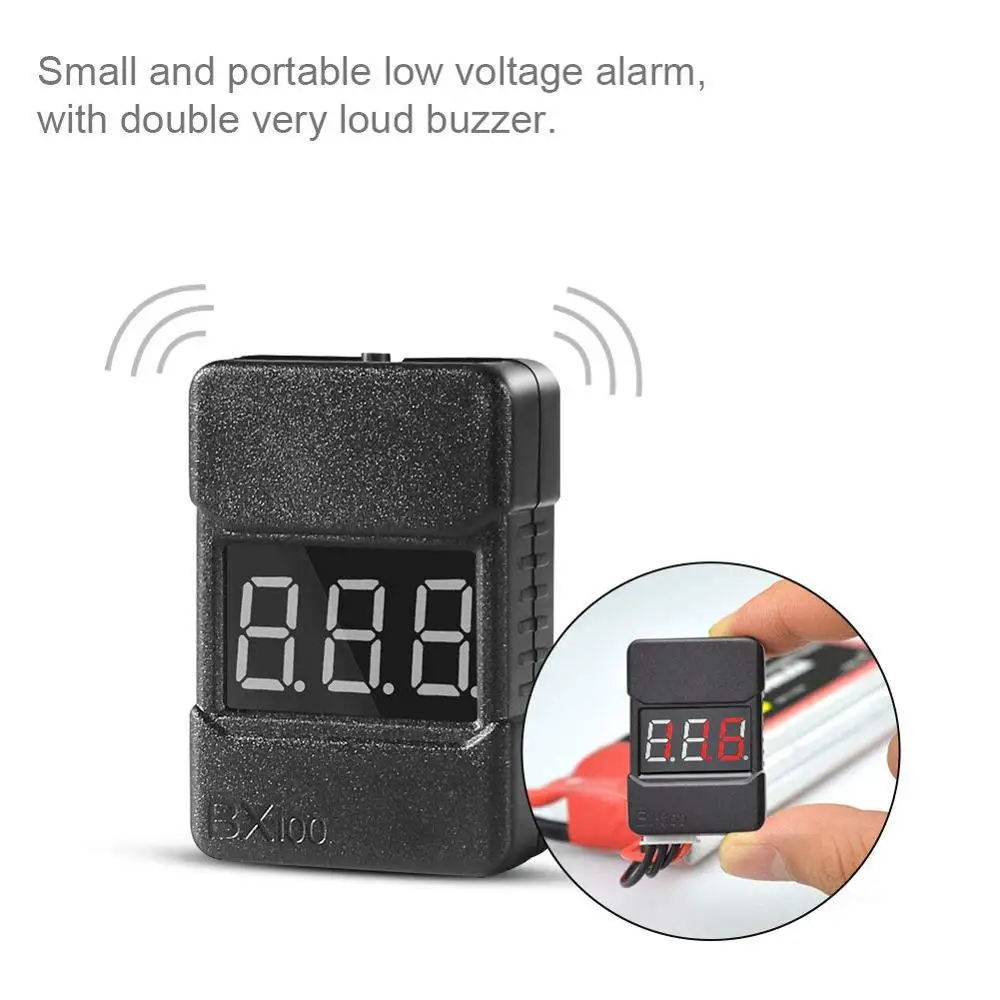 Lipo Battery Tester 4PCS BX100 RC 1-8S Low Voltage Buzzer Alarm with ABS Shell Super Sound Warning Checker with LED Indicator
Lipo Battery Tester 4PCS BX100 RC 1-8S Low Voltage Buzzer Alarm with ABS Shell Super Sound Warning Checker with LED Indicator
