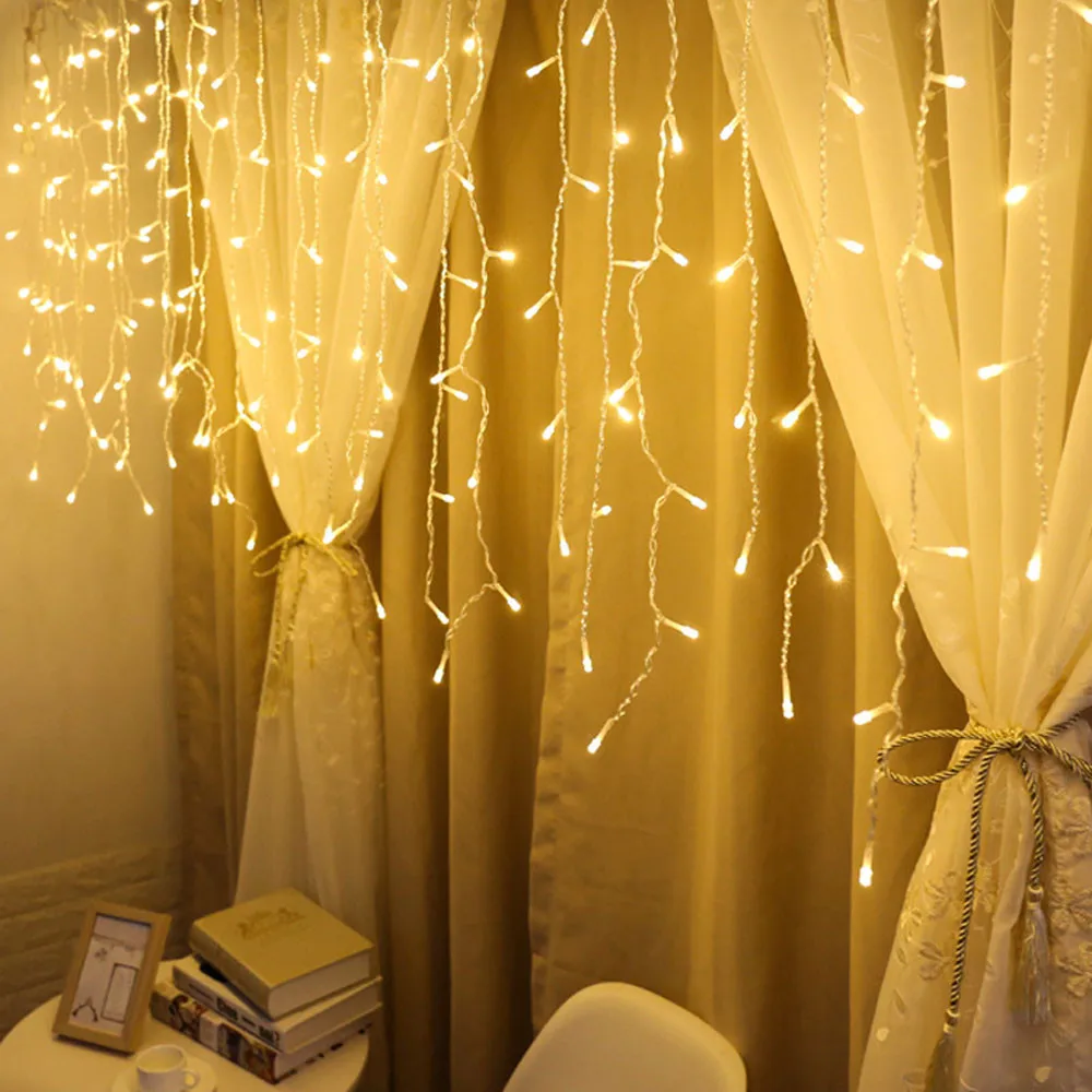 1.5m Led Curtain Icicle Fairy String Light Outdoor Christmas Wedding Party Window Festoon Led String Light Garland
1.5m Led Curtain Icicle Fairy String Light Outdoor Christmas Wedding Party Window Festoon Led String Light Garland