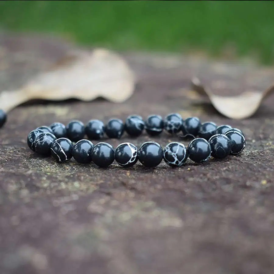 Fashion Black Turquoises Beaded Bracelets Women Natural Stones Beads Handmade Strand Bracelets Semi-precious Handwoven Jewelry
Fashion Black Turquoises Beaded Bracelets Women Natural Stones Beads Handmade Strand Bracelets Semi-precious Handwoven Jewelry