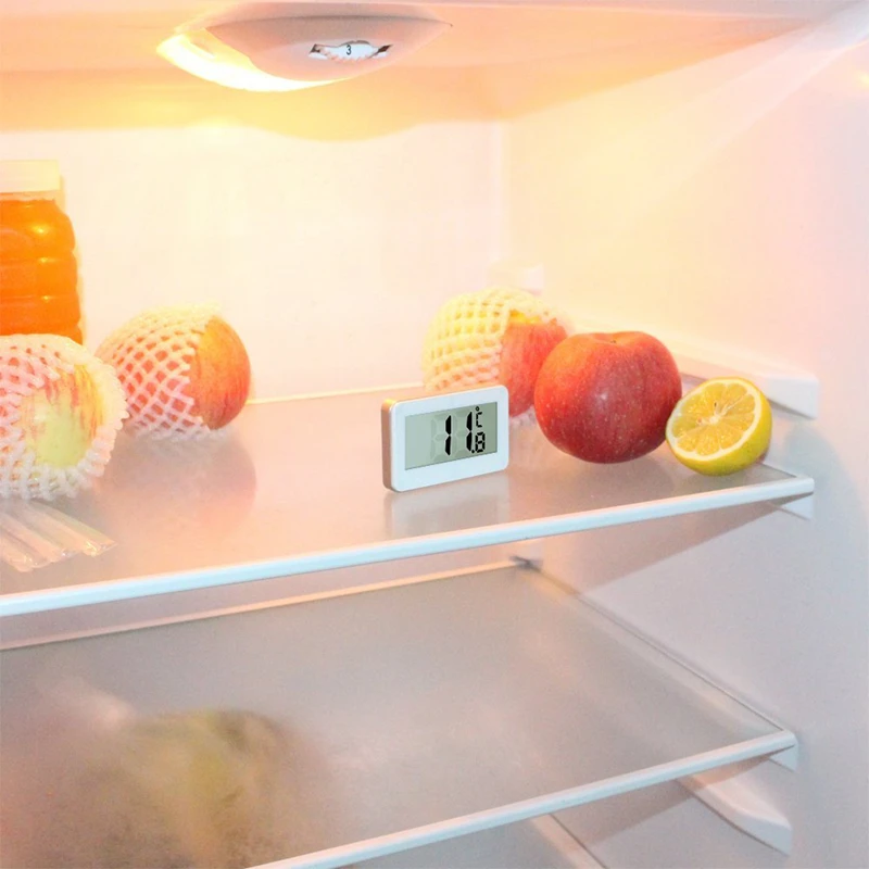 MOSEKO Mini Refrigerator Thermometer Digital LCD Display Waterproof Freezer Indoor Outdoor Temperature meter with Magnet Hook
MOSEKO Mini Refrigerator Thermometer Digital LCD Display Waterproof Freezer Indoor Outdoor Temperature meter with Magnet Hook