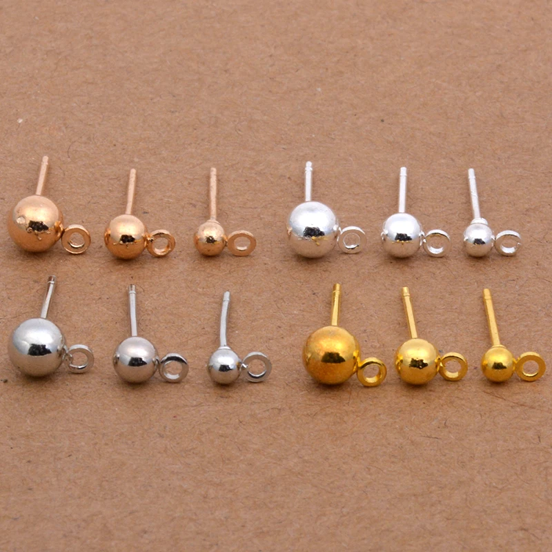 20pcs 3mm 4mm 5mm Gold/Silver Ball Heads Pins Needles Earring Stud Blocks For DIY Handmade Ear Necessary Jewelry Making Findings
20pcs 3mm 4mm 5mm Gold/Silver Ball Heads Pins Needles Earring Stud Blocks For DIY Handmade Ear Necessary Jewelry Making Findings