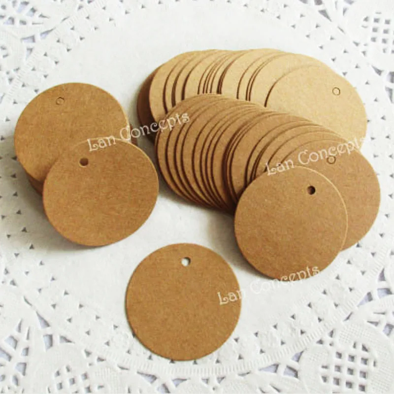 Wholesale Kraft Paper 4cm Round shaped blank Hang Tag for DIY gift favors package decoration - 500pcs/lot Free shipping
Wholesale Kraft Paper 4cm Round shaped blank Hang Tag for DIY gift favors package decoration - 500pcs/lot Free shipping