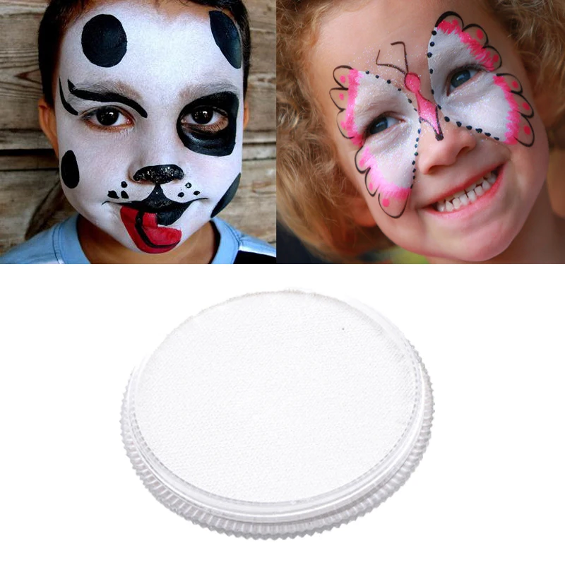 30g White Face Paint Body Painting Safety Drawing Pigment Water-based Face Makeup Cream Paste Party Pumpkin Halloween maquiagem
30g White Face Paint Body Painting Safety Drawing Pigment Water-based Face Makeup Cream Paste Party Pumpkin Halloween maquiagem