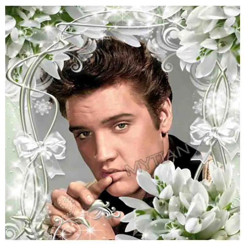 Алмазная 5d картина elvis presley & flower для рукоделия вышивка крестиком узор 3D из бисера