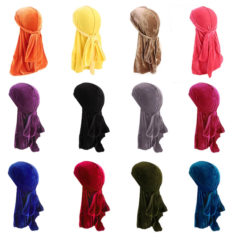Unisex Breathable Bandana Hat velvet Silky Satin Durag do doo du rag long tail headwrap Velvet Long Tail Durag Hip Hop Turban
Unisex Breathable Bandana Hat velvet Silky Satin Durag do doo du rag long tail headwrap Velvet Long Tail Durag Hip Hop Turban