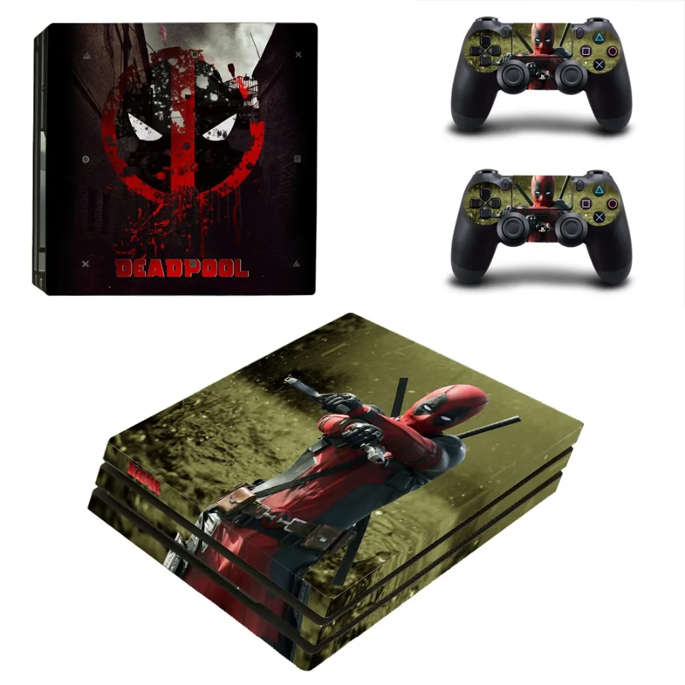 Пленка Дэдпул PS4 Pro наклейка на кожу Виниловая для Sony Playstation 4 консоль и 2