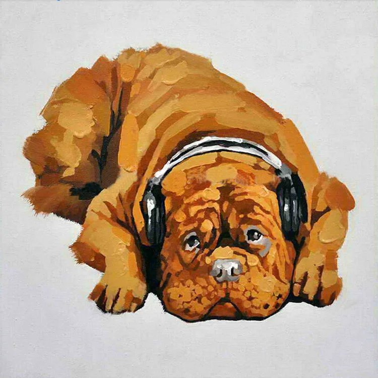 Handpainted Animal Oil Paintings Modern Abstract Art For Home Decor High Quality New Home Music Dog on Canvas Hang Pictures
Handpainted Animal Oil Paintings Modern Abstract Art For Home Decor High Quality New Home Music Dog on Canvas Hang Pictures