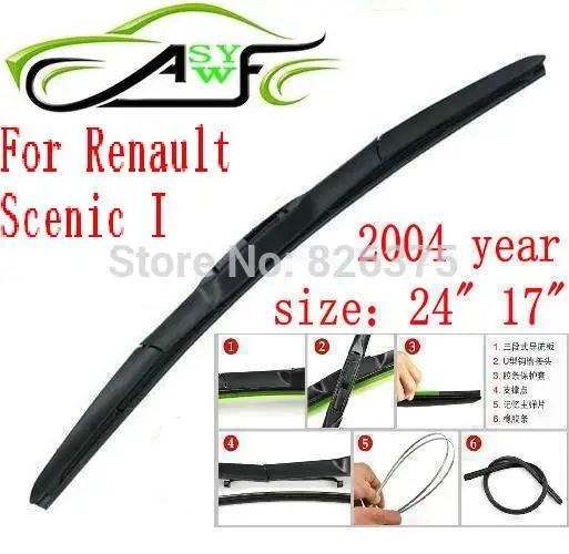 Бесплатная доставка, щетка стеклоочистителя для Renault Scenic 1 Размер 24 "17" 2004 год, мягкая резиновая щетка стеклоочистителя для лобового стекла 2 ...
Бесплатная доставка, щетка стеклоочистителя для Renault Scenic 1 Размер 24 "17" 2004 год, мягкая резиновая щетка стеклоочистителя для лобового стекла 2 ...
