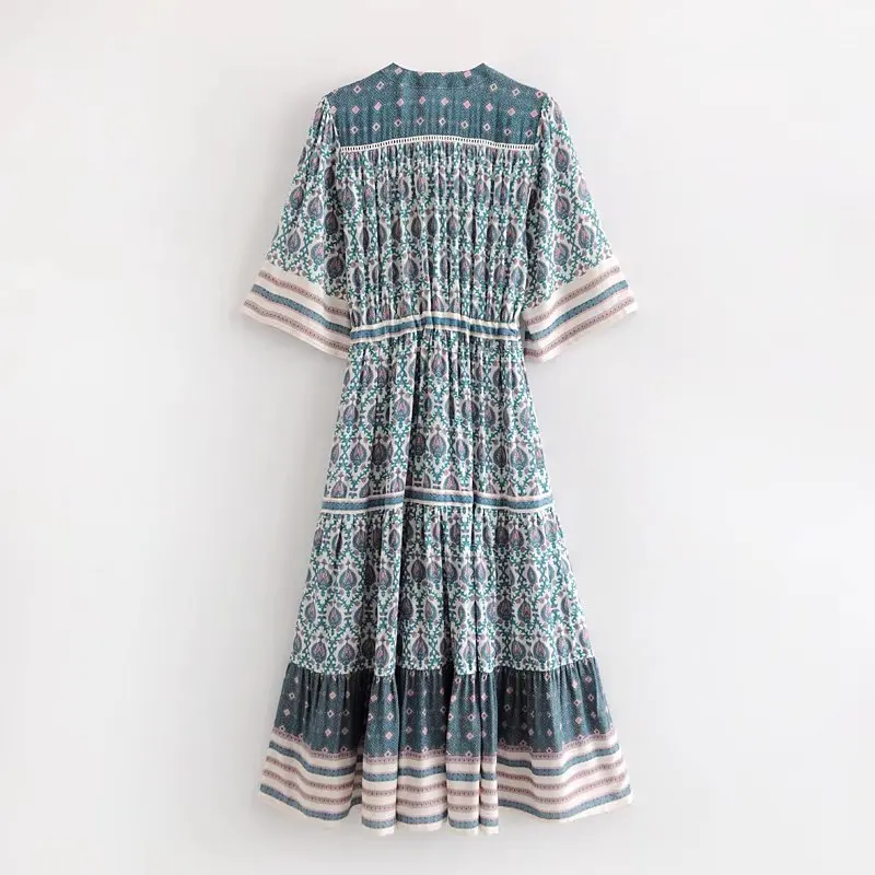 2020 Summer Women Party Hippie Vestidos Gypsy Collective Dresses Boho Oracle Print Maxi Dresses Ruffled Hem Casual Beach Dress
2020 Summer Women Party Hippie Vestidos Gypsy Collective Dresses Boho Oracle Print Maxi Dresses Ruffled Hem Casual Beach Dress