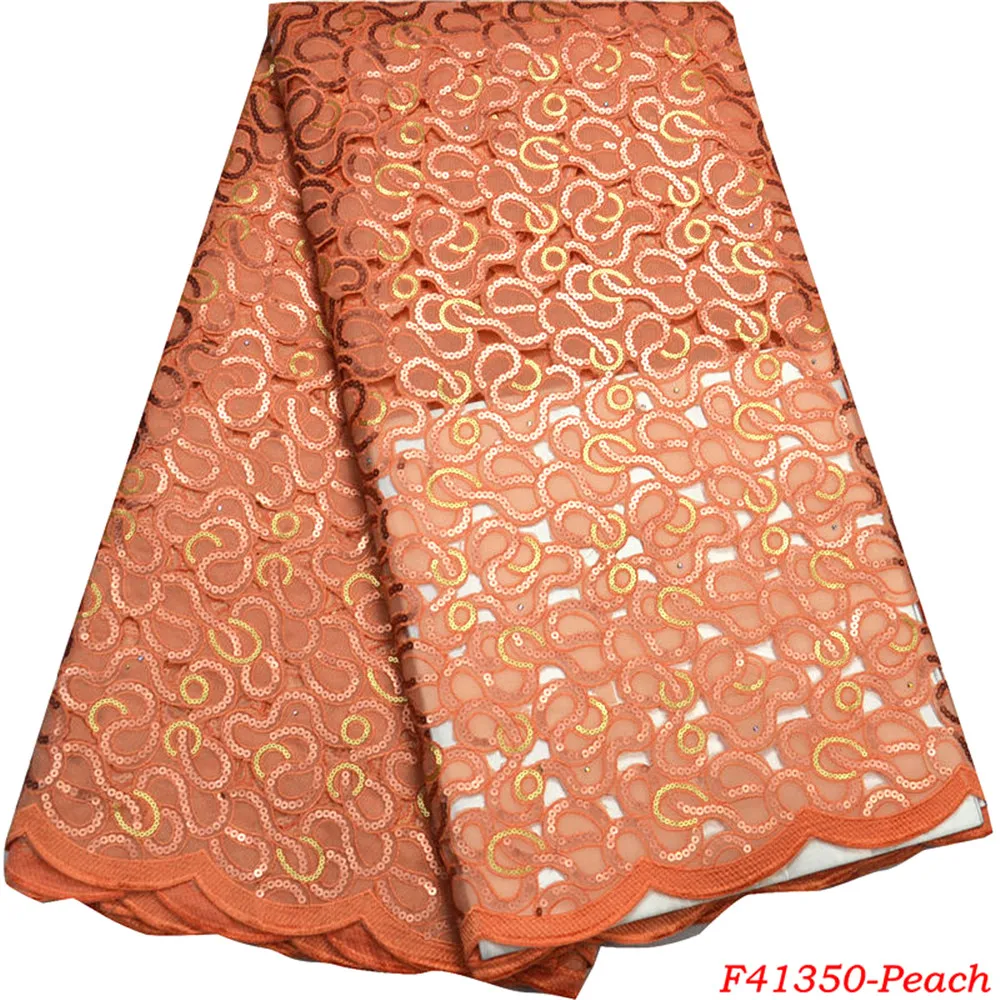 African Double Organza Lace Fabric High Quality Nigerian Sequins Lace Fabrics With Hand-cut Sewing Accessories Dresses F4-1350
African Double Organza Lace Fabric High Quality Nigerian Sequins Lace Fabrics With Hand-cut Sewing Accessories Dresses F4-1350