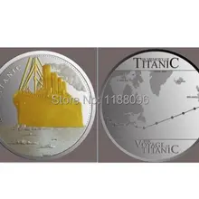 custom made R.M.S TITANIC Finished In 24k GOLD coins cheap custom Fine Silver Coin Ship medals coins new popular both side coin