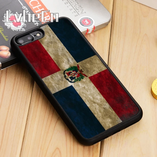 LvheCn чехол для телефона с флагом Доминиканской Республики iPhone 5 6 s 7 8 plus 11 12 Pro X XR XS Max