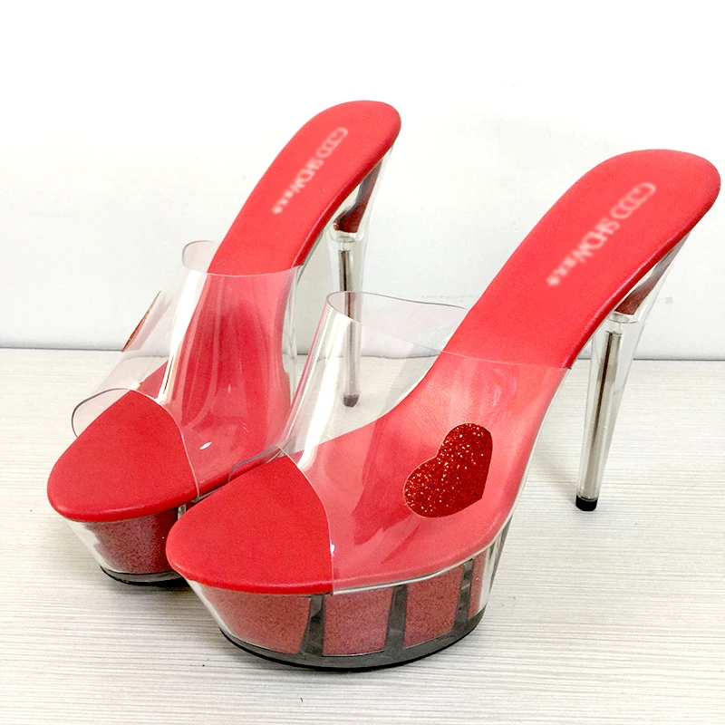 Red Platform Slippers Women Shoes Slides Summer 15cm High Heels Glitter Ladies Shoes Transparent Shoes Peep Toe Clear Heels
Red Platform Slippers Women Shoes Slides Summer 15cm High Heels Glitter Ladies Shoes Transparent Shoes Peep Toe Clear Heels