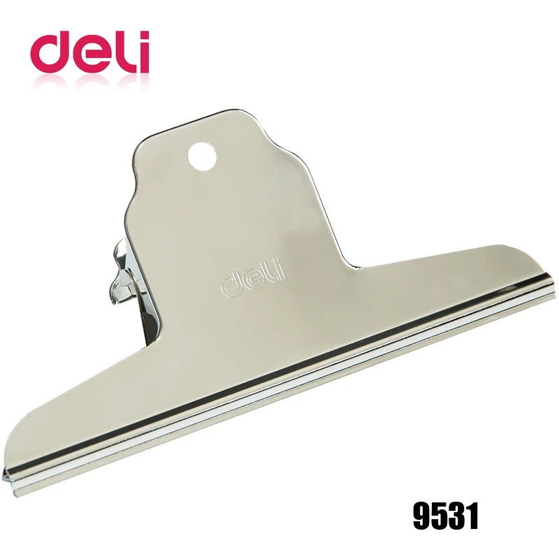 Deli 1pcs Clip 145mm Stainless Steel Wide Yamagata Iron clamp Wallet Board Metal clips 9531
Deli 1pcs Clip 145mm Stainless Steel Wide Yamagata Iron clamp Wallet Board Metal clips 9531