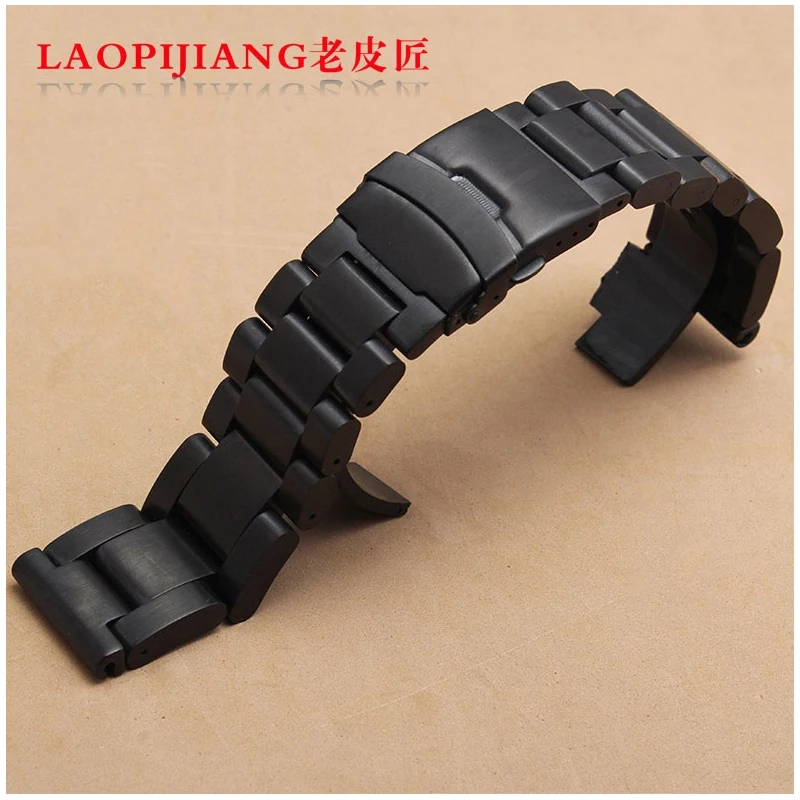 Laopijiang 22mm 24mm 26mm new duty solid stainless steel watchband for Mens Watch silver Black Strap watch accessories + tools
Laopijiang 22mm 24mm 26mm new duty solid stainless steel watchband for Mens Watch silver Black Strap watch accessories + tools