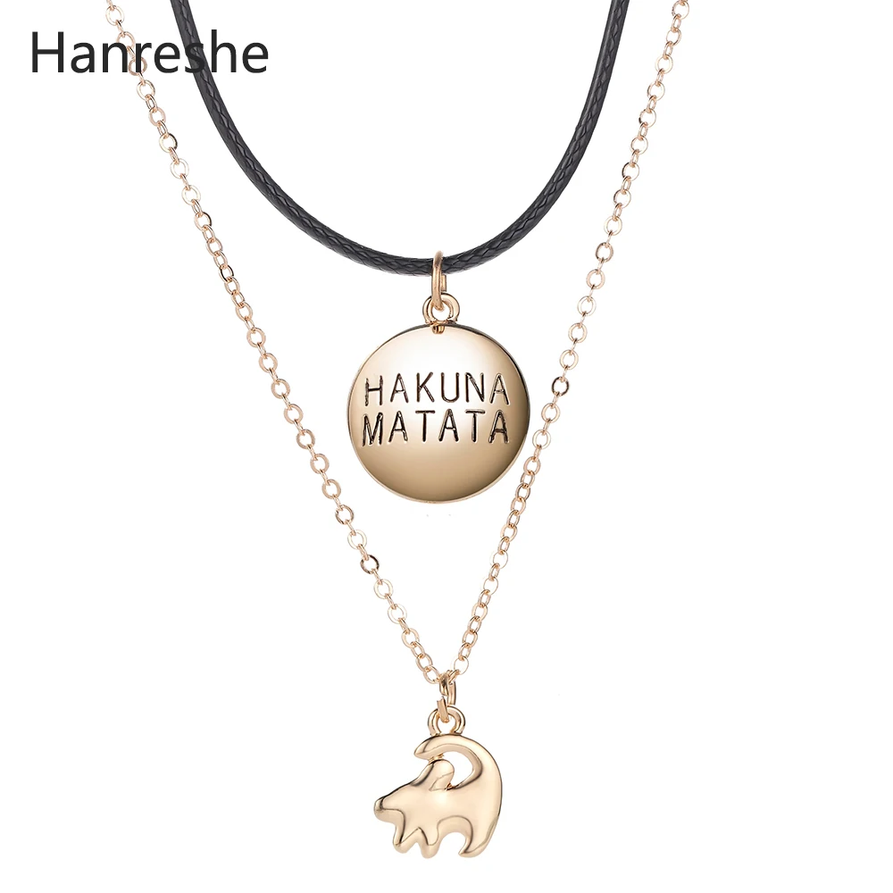 Lion King Necklace Women Gift Choker Hakuna Matata Cute Pendant Necklace Long Gold Chain Hiphop Jewelry Leather Necklace
Lion King Necklace Women Gift Choker Hakuna Matata Cute Pendant Necklace Long Gold Chain Hiphop Jewelry Leather Necklace