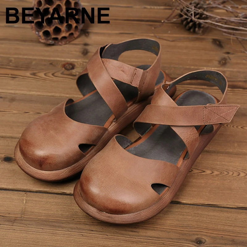 BEYARNEMori Girl Style Women's Flats Shoes Closed Toe Genuine Leather Hand MadePlatform Shoes Woman RoundToe Mary Jane ShoesE313
BEYARNEMori Girl Style Women's Flats Shoes Closed Toe Genuine Leather Hand MadePlatform Shoes Woman RoundToe Mary Jane ShoesE313