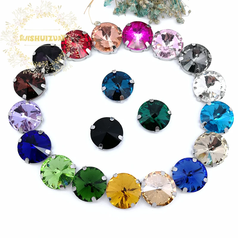 Multi Sizes 20-Colors Sew On Round Rhinestone Silve Claw Teardrop 4-Holes For Jewels Needlework Wedding Dress Bag Trims
Multi Sizes 20-Colors Sew On Round Rhinestone Silve Claw Teardrop 4-Holes For Jewels Needlework Wedding Dress Bag Trims