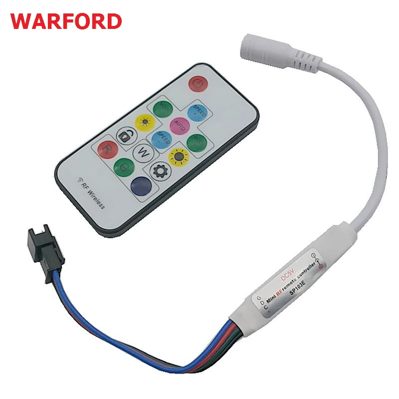 DC5V/12 v SP103E 14Key RF Беспроводной дистанционный ЖК RGB контроллер для WS2801 WS2812B WS2811 полосы