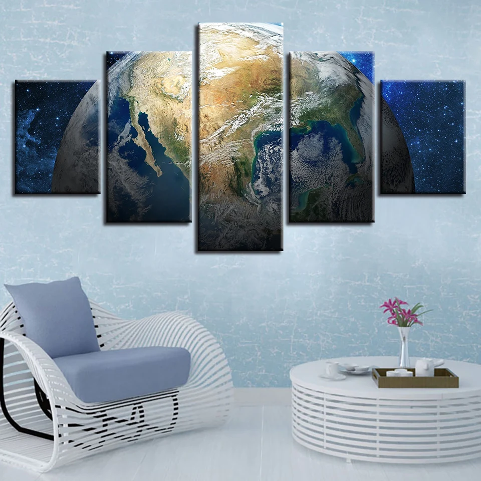 HD Printed Wall Art Picture Decoration Home Living Room 5 Pieces Earth Planets Abstract Canvas Painting Modular Framework Poster
HD Printed Wall Art Picture Decoration Home Living Room 5 Pieces Earth Planets Abstract Canvas Painting Modular Framework Poster